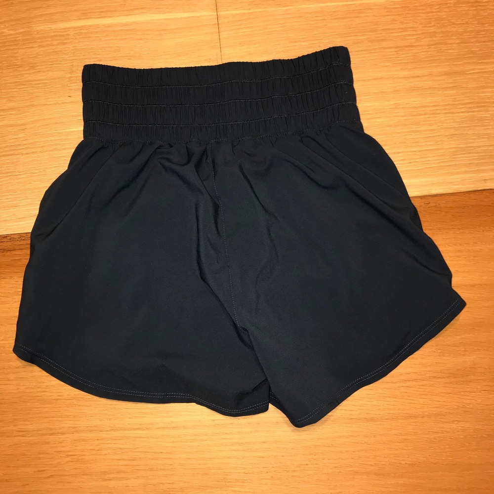 Nike Dri-FIT One High-Rise 3" Brief-Lined Shorts Navy Blue DX6642-478 Womens S - Picture 7 of 16